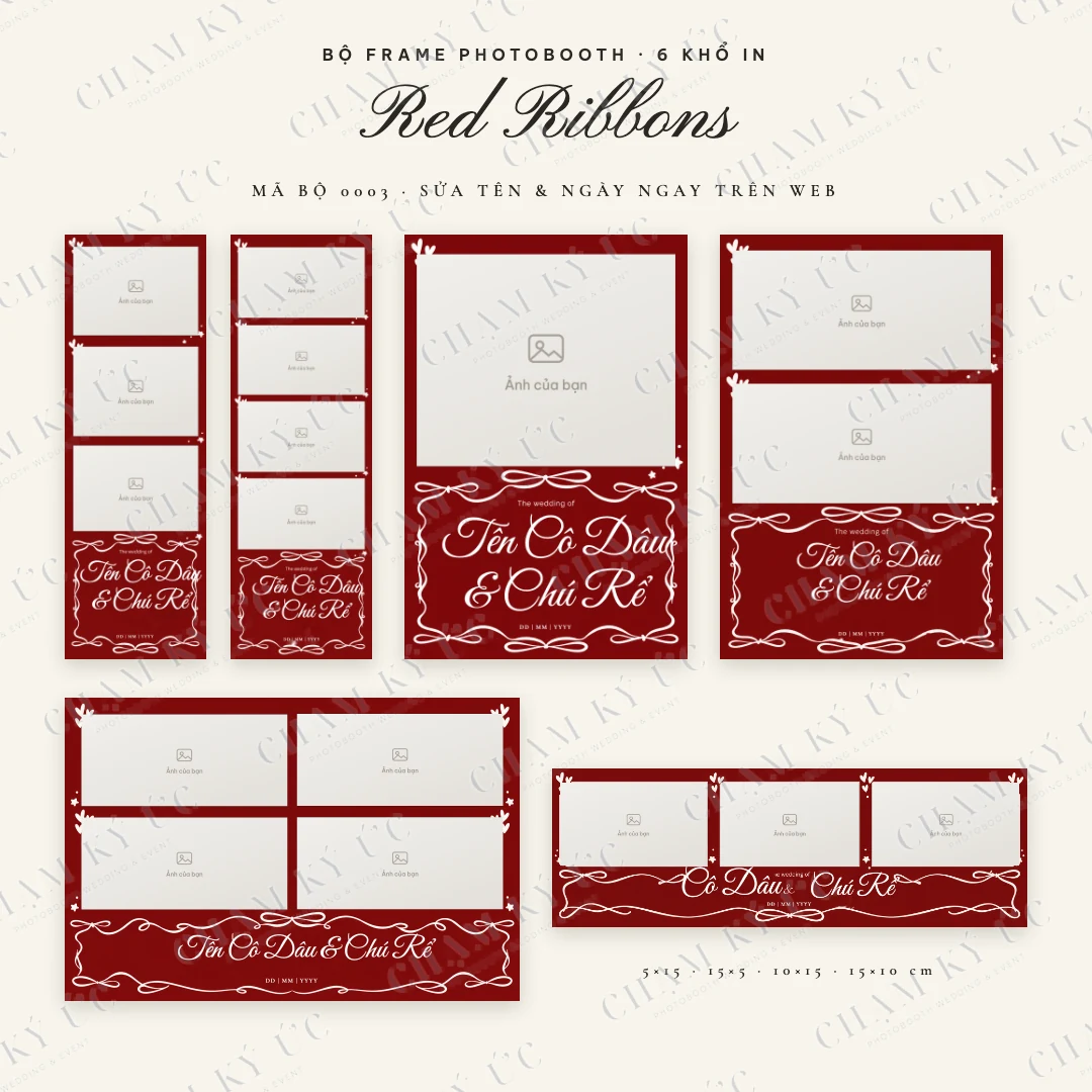 Bộ frame Red Ribbons