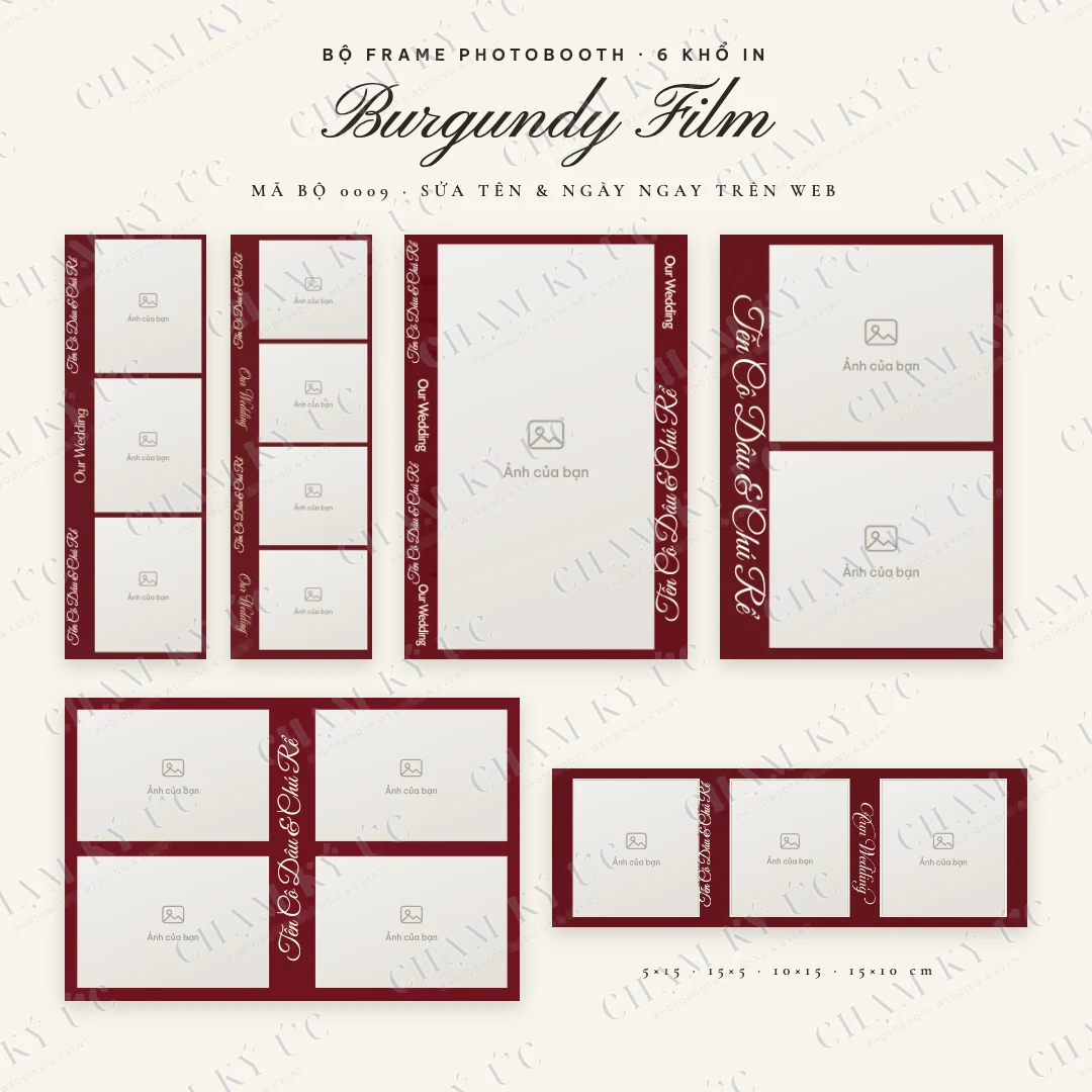 Bộ frame Burgundy Film