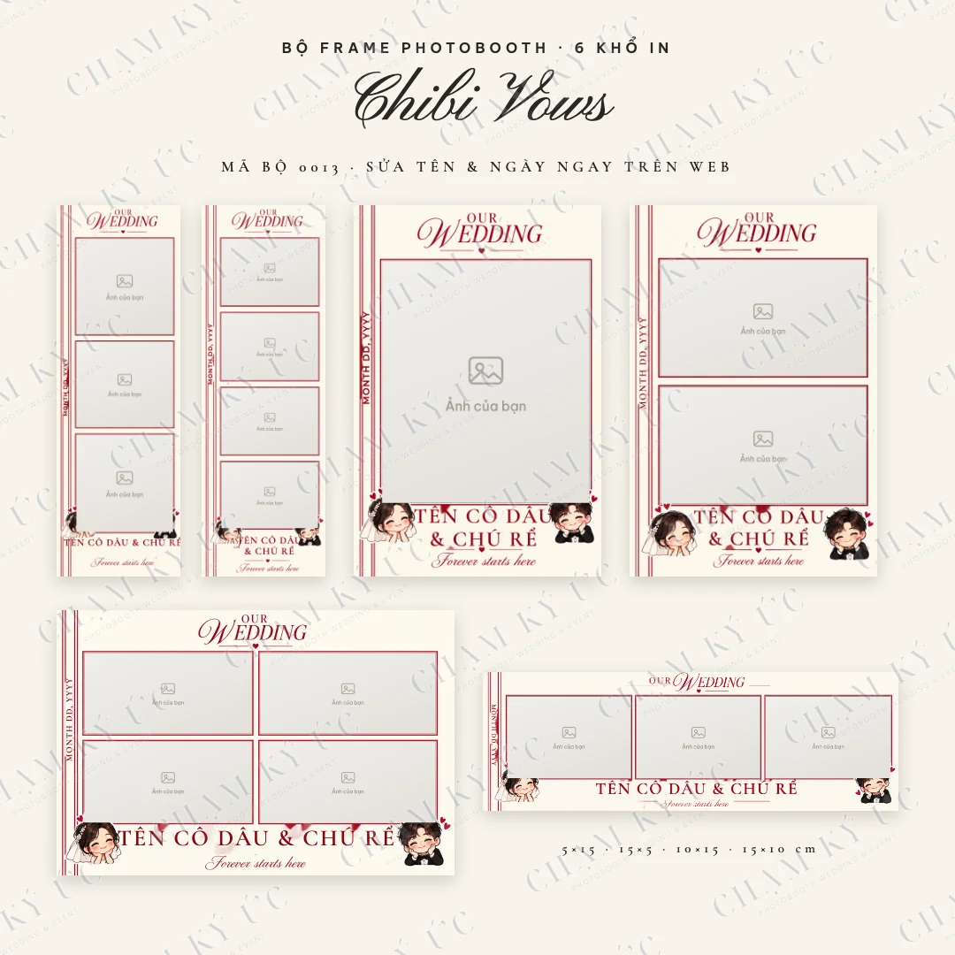 Bộ frame Chibi Vows