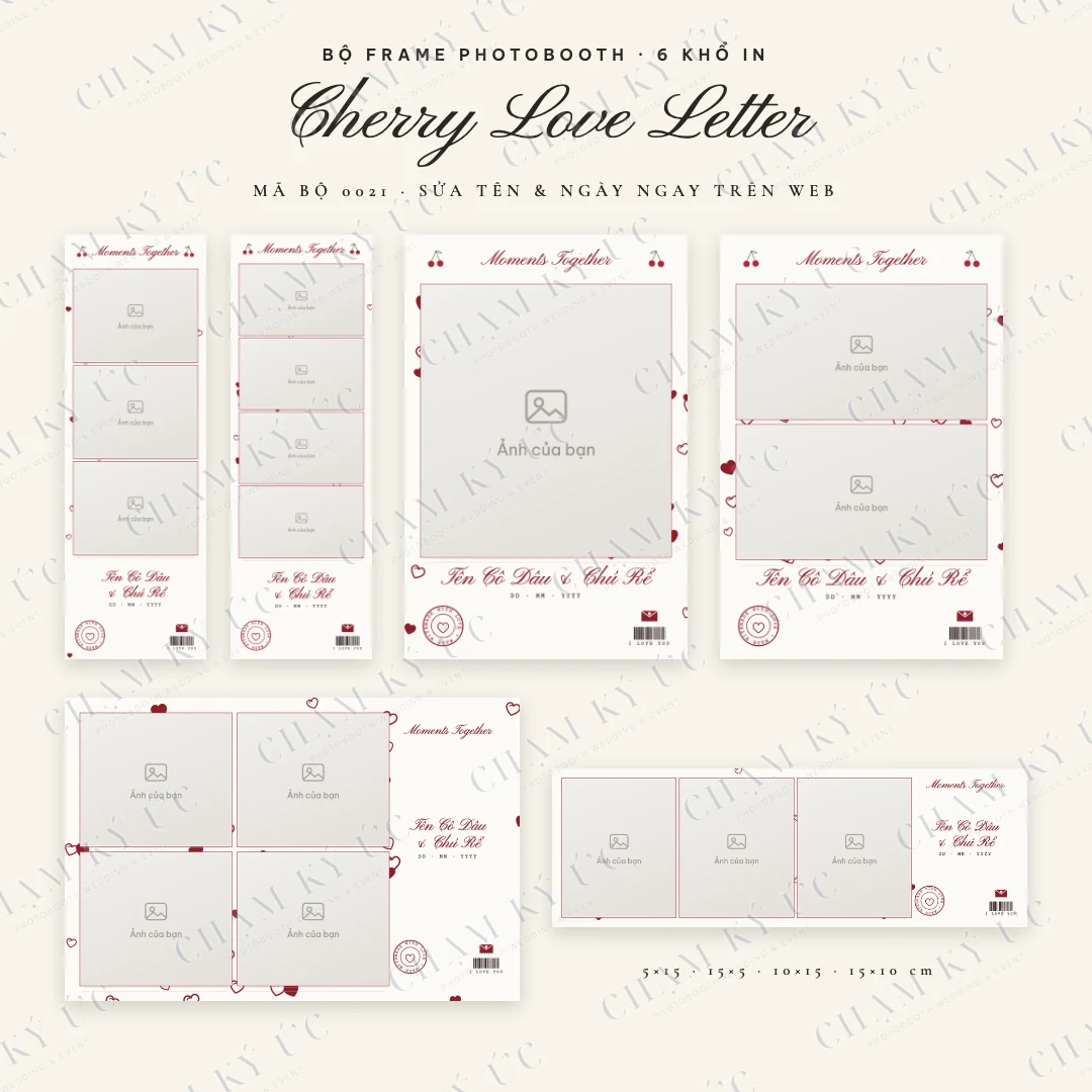 Bộ frame Cherry Love Letter