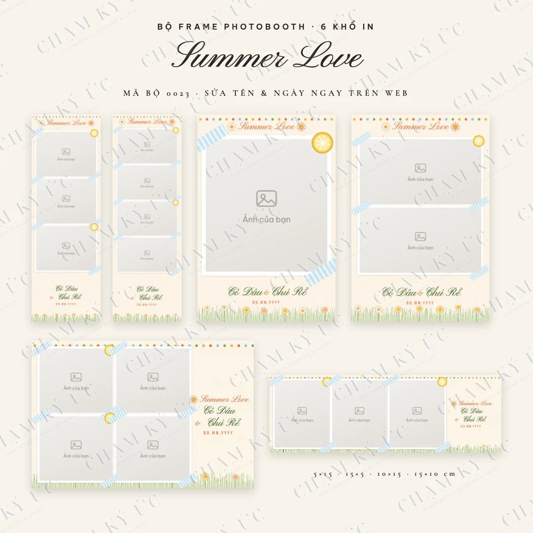 Bộ frame Summer Love
