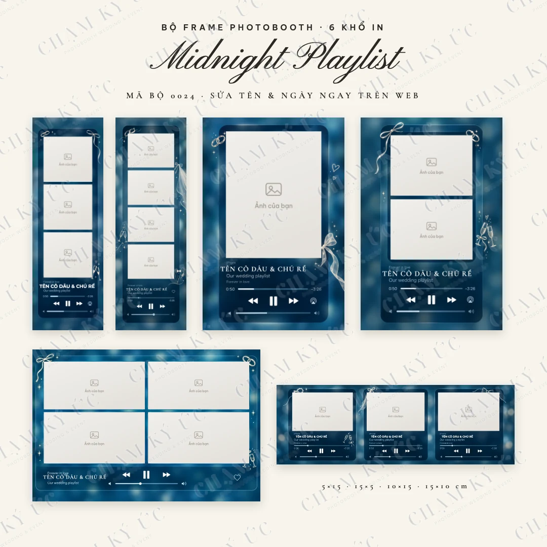Bộ frame Midnight Playlist