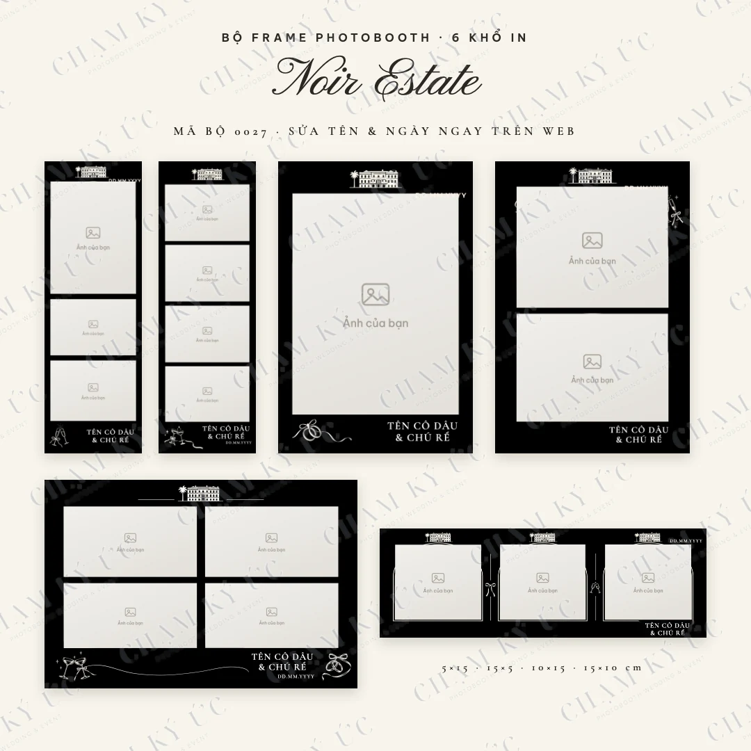 Bộ frame Noir Estate