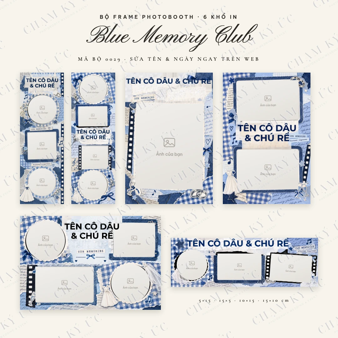 Bộ frame Blue Memory Club