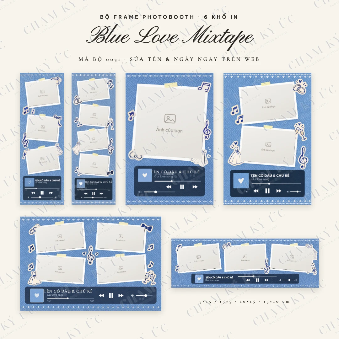 Bộ frame Blue Love Mixtape