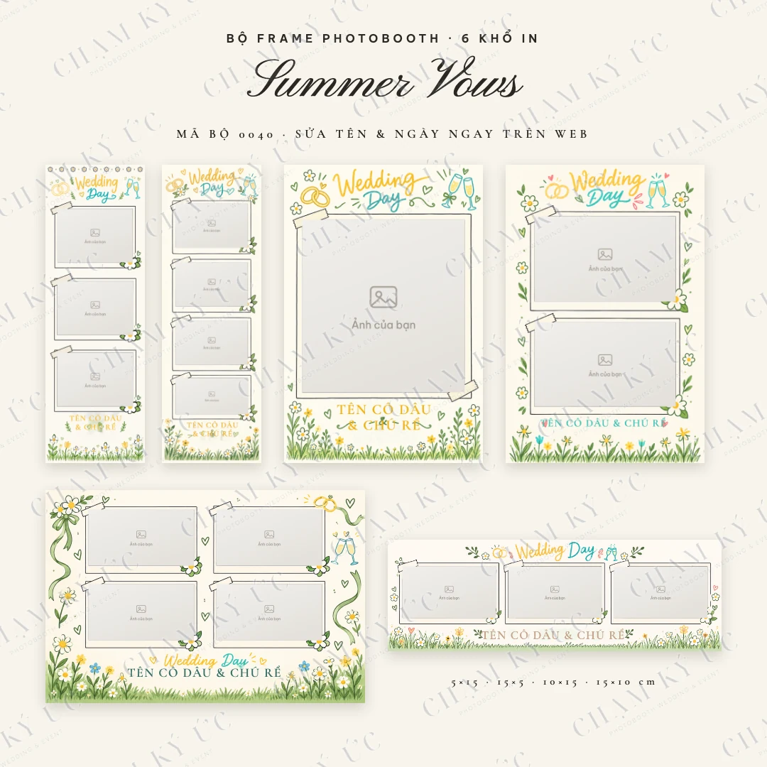 Bộ frame Summer Vows