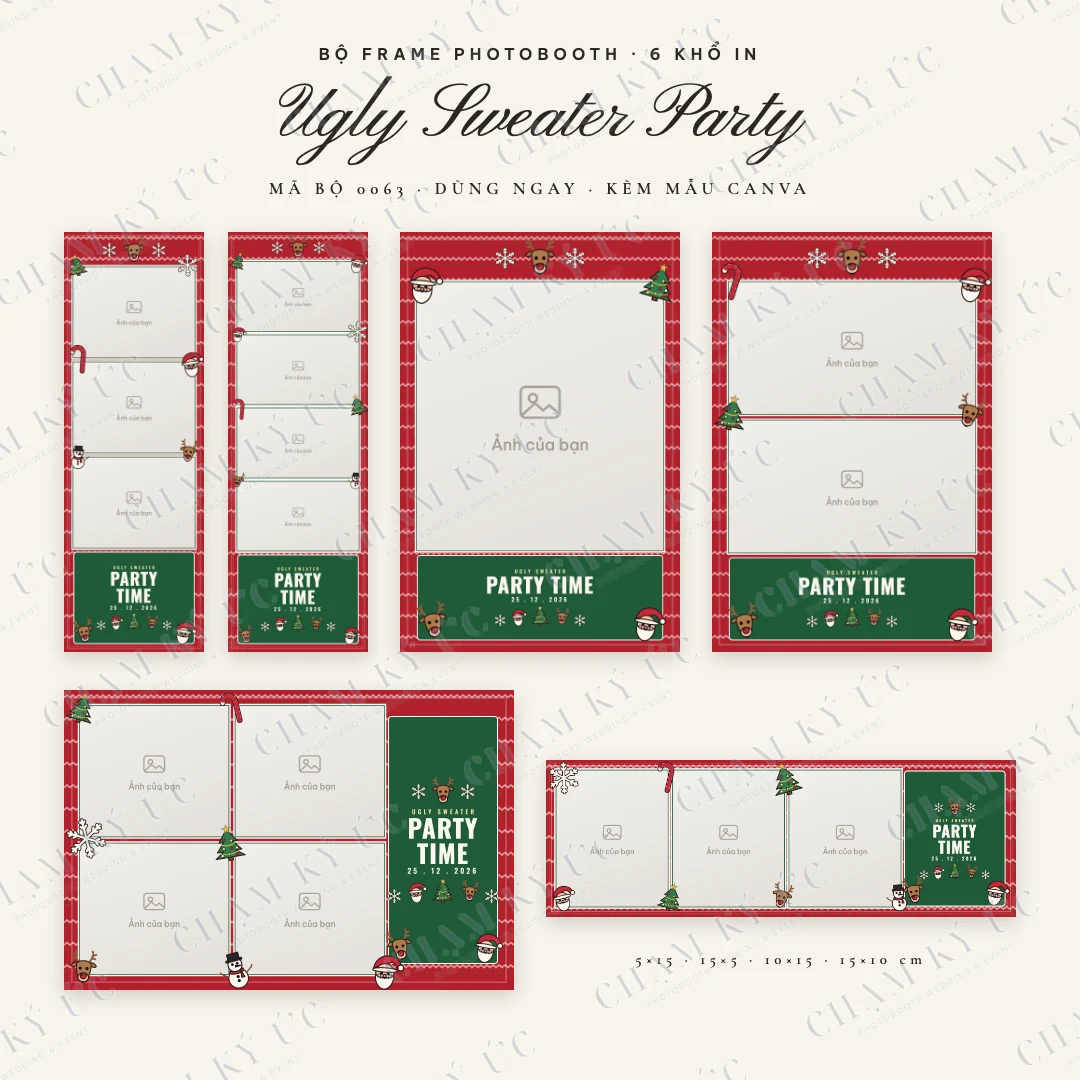 Bộ frame Ugly Sweater Party