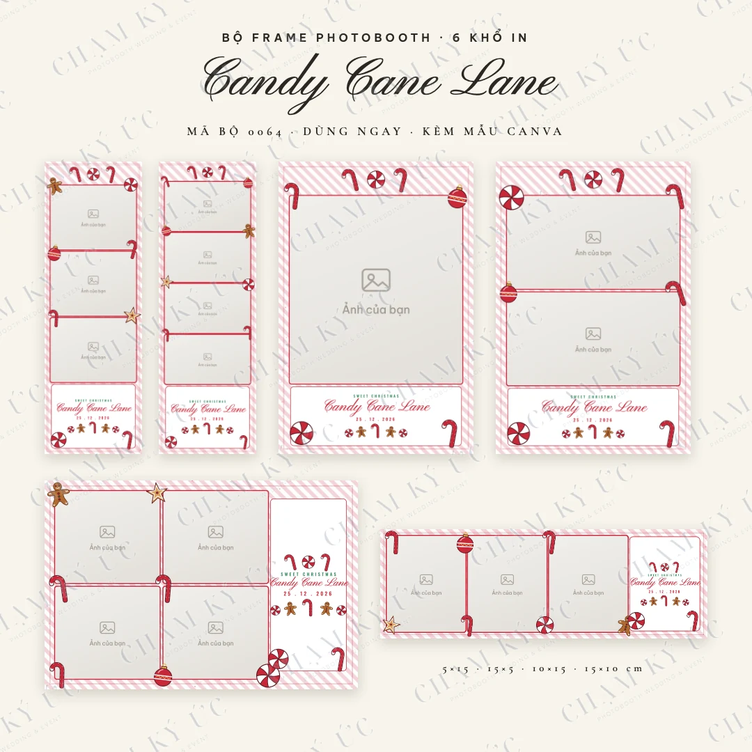 Bộ frame Candy Cane Lane