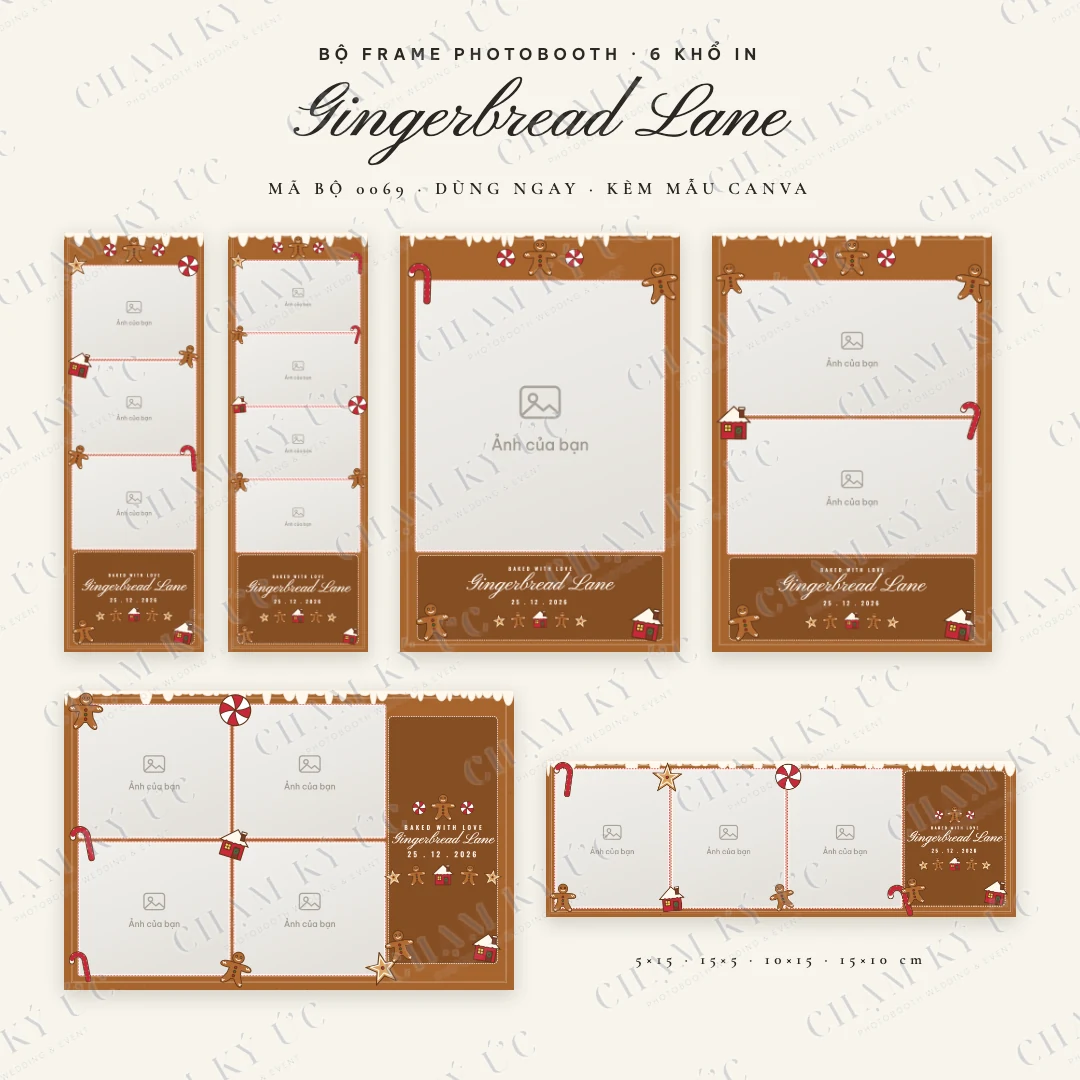 Bộ frame Gingerbread Lane