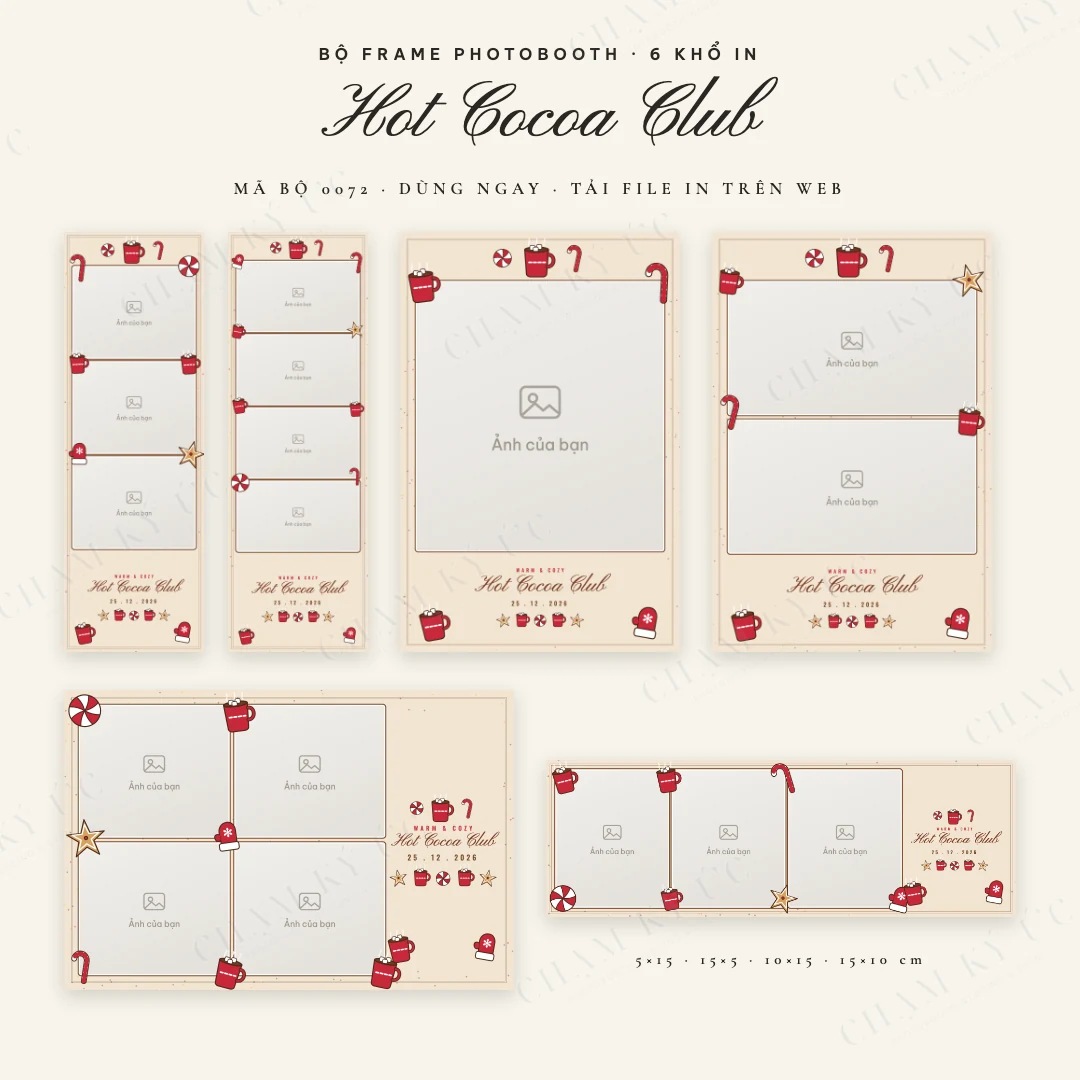 Bộ frame Hot Cocoa Club