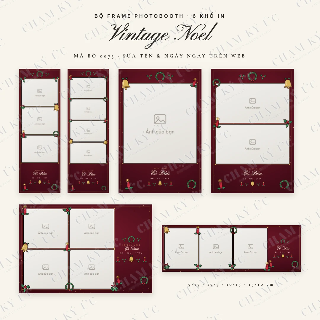 Bộ frame Vintage Noel